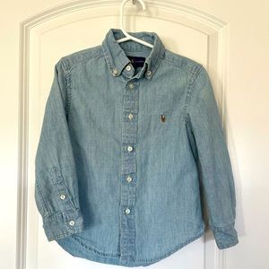 Ralph Lauren Jean button down shirt for boy - Size 4 / 4T